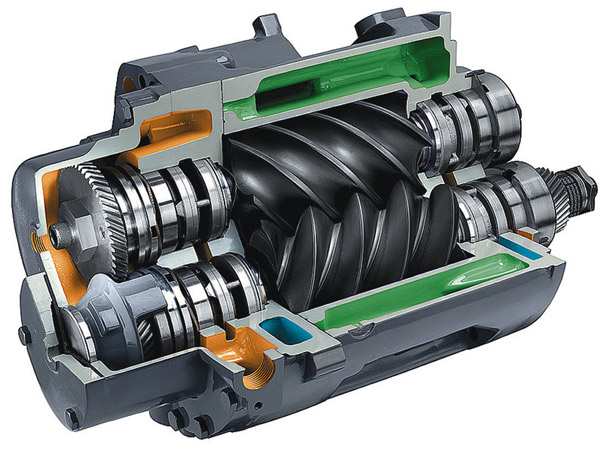 Как работают и применяются винтовые компрессоры